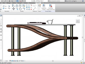 modern designed table Model 3D