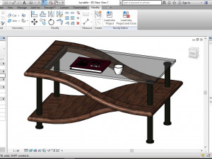 modern designed table Model 3D