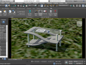 modern designed table Model 3D