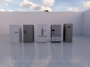 refrigerator revit family package 3D मॉडल