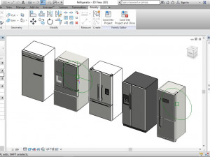 refrigerator revit family package 3D Model