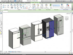 refrigerator revit family package 3D Model