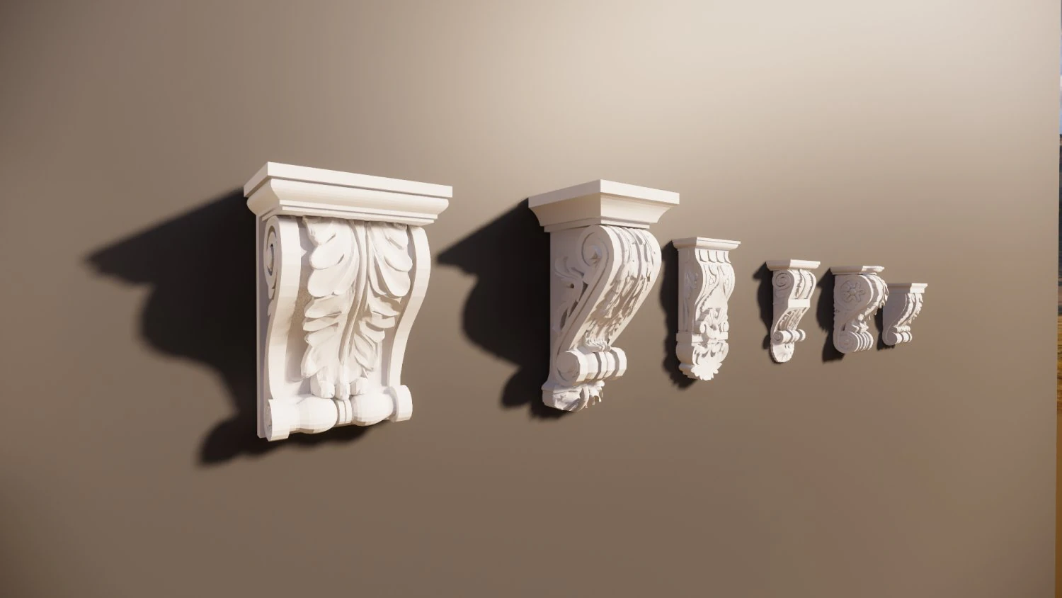 roman revit family elements 3D Model .c4d .max .obj .3ds .fbx .stl .blend 