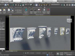 roman revit family elements 3D Model