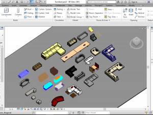 sofa revit family collection 3D Model