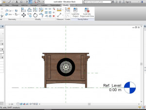 wooden drawer table Modelo 3D