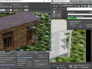 wooden drawer table 3D Model