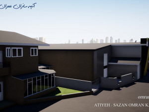 exterior concept design of a commercial food complex Modelo 3D