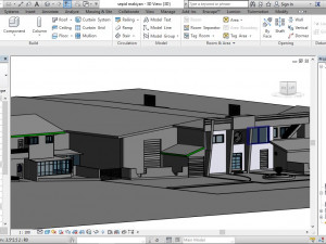 exterior concept design of a commercial food complex Modelo 3D