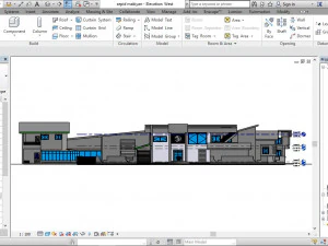 exterior concept design of a commercial food complex 3D Model