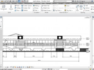 exterior concept design of a commercial food complex Modelo 3D