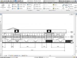 exterior concept design of a commercial food complex 3D Model