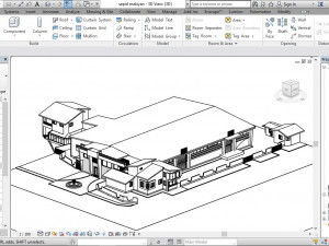 exterior concept design of a commercial food complex Modelo 3D