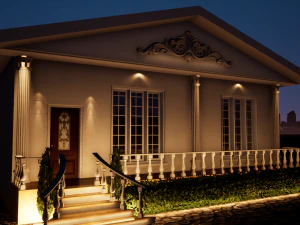villa home luxury design exteriors 3D Model