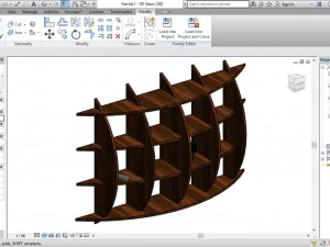 bookcase library shelf - two separate models 3D Model