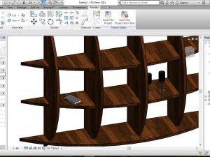 bookcase library shelf - two separate models 3D Model