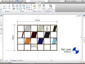 bookcase library shelf - two separate models Model 3D