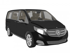 mercedes-benz v-class 2014 3D Model