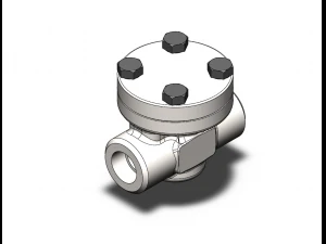 체크 밸브 3D 인쇄 가능한 모델 3D 프린트 모델