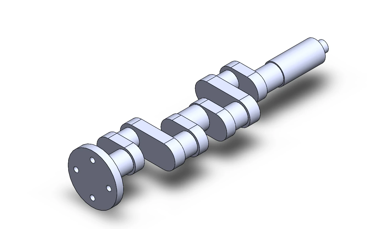 crank shaft 3d printable model 3D Print Model .c4d .max .obj .3ds .fbx .stl .blend