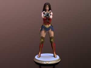 wonder woman Modello di stampa 3D