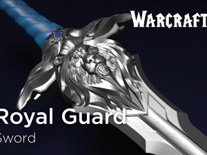 Меч королевской гвардии из фильма Warcraft 3D Модель