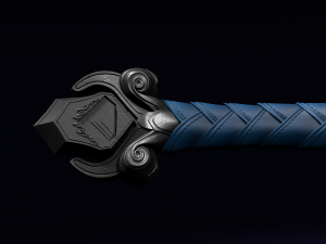 royal guard sword from warcraft movie 3D 模型