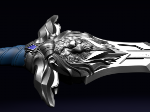 royal guard sword from warcraft movie 3D 模型