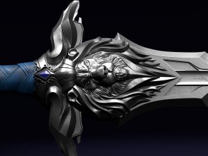 royal guard sword from warcraft movie 3D 模型