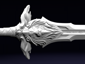 royal guard sword from warcraft movie 3D 模型