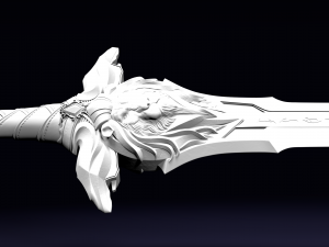 royal guard sword from warcraft movie 3D 模型