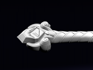 royal guard sword from warcraft movie 3D 模型