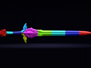 royal guard sword from warcraft movie 3D 模型