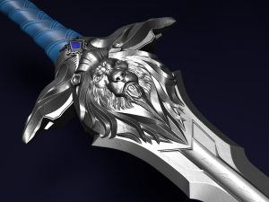 royal guard sword from warcraft movie 3D 模型