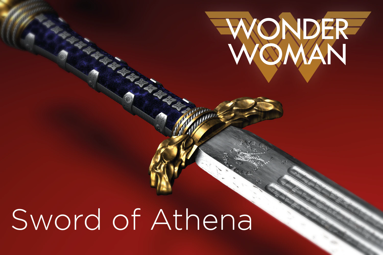 sword of athena - wonder woman 3D Print Model .c4d .max .obj .3ds .fbx .stl .blend 