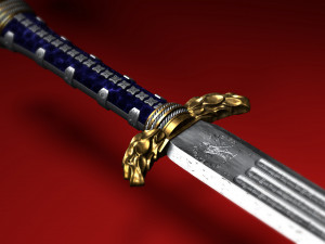 sword of athena - wonder woman Modèles 3D en vedette