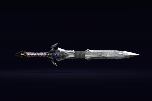 lothar s sword from warcraft movie Model Cetak 3D .c4d .max .obj .3ds .fbx .stl .blend 