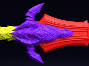 lothar s sword from warcraft movie Model Cetak 3D