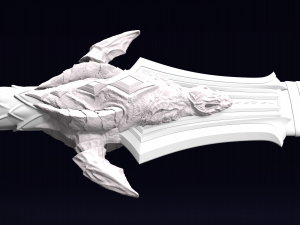 lothar s sword from warcraft movie Model Cetak 3D