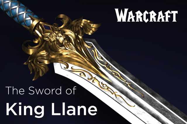 the sword of king llane from warcraft movie Model do druku 3D .c4d .max .obj .3ds .fbx .stl .blend 