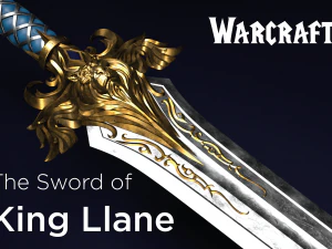 ウォークラフト映画のラーン王の剣 3Dプリントモデル