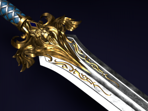 the sword of king llane from warcraft movie Model do druku 3D