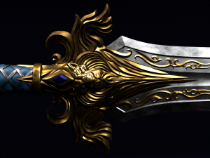 the sword of king llane from warcraft movie Model do druku 3D