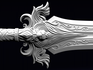 the sword of king llane from warcraft movie Model do druku 3D
