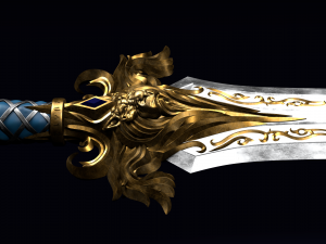 the sword of king llane from warcraft movie Model do druku 3D