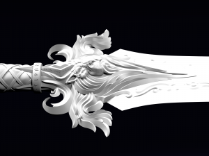 the sword of king llane from warcraft movie Model do druku 3D