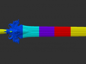 the sword of king llane from warcraft movie Model do druku 3D