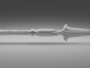 broken spear of leonidas level 6 3D 프린트 모델