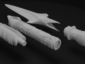 broken spear of leonidas level 6 3D 프린트 모델