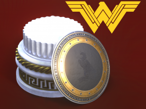 wonder woman shiel Modelo 3D